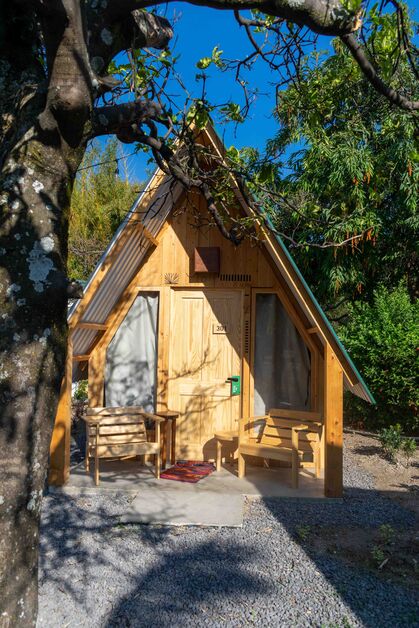 Private Teepee, Shared Bathroom